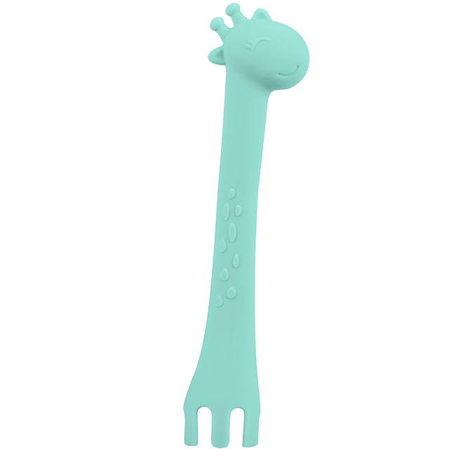 Kikka Boo Κουτάλι σιλικόνης Giraffe Mint (31302040081)