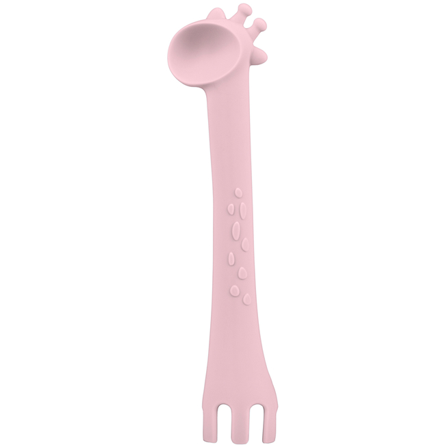 Kikka Boo Κουτάλι σιλικόνης Giraffe Pink (31302040080)