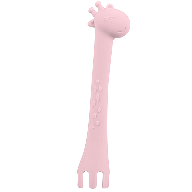Kikka Boo Κουτάλι σιλικόνης Giraffe Pink (31302040080)