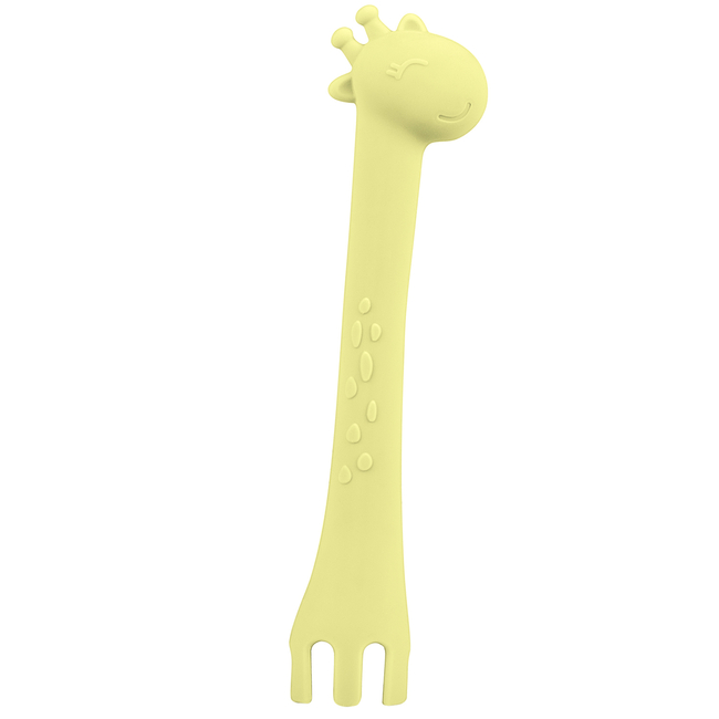 Kikka Boo Κουτάλι σιλικόνης Giraffe Yellow (31302040083)