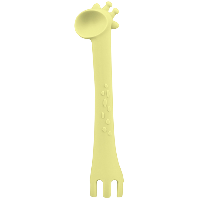 Kikka Boo Κουτάλι σιλικόνης Giraffe Yellow (31302040083)