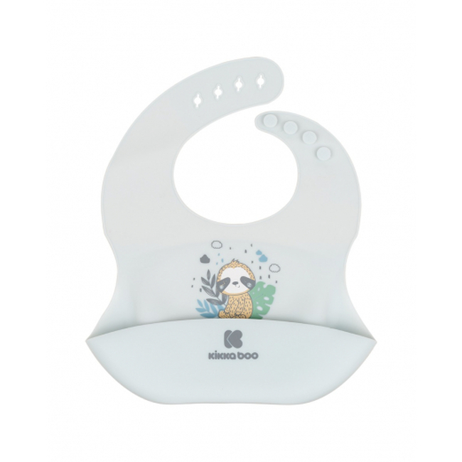 Kikka Boo Silicon Bib Savanna Friends Blue 31303030027