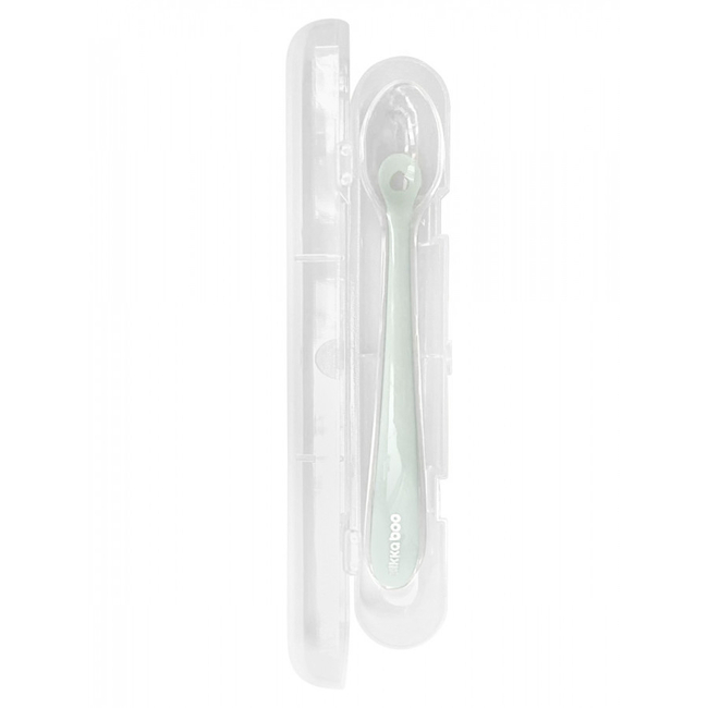Kikka Boo Silicone spoon with case Mint (31302040141)
