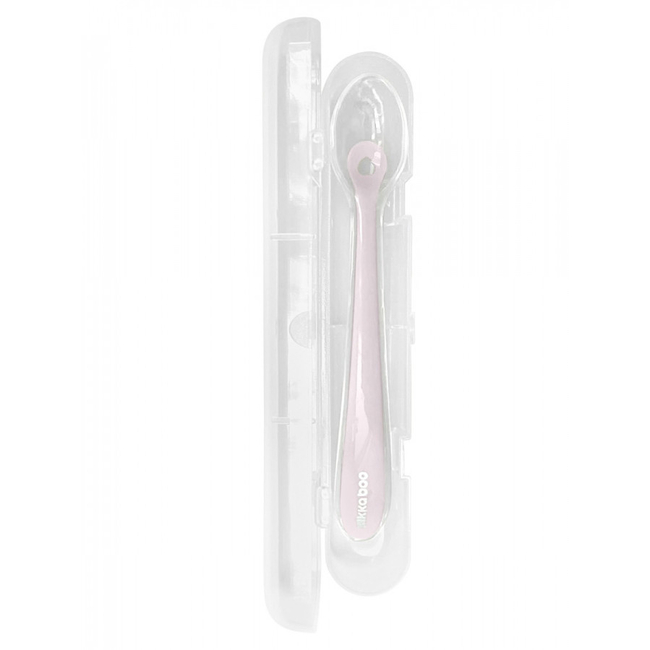 Kikka Boo Silicone spoon with case Pink (31302040140)