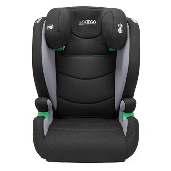 Sparco SK2000I i-Size 100-150cm Isofix Child Car Seat 15-36kg Grey