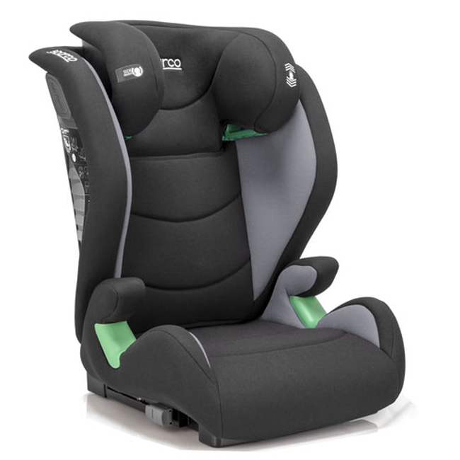 Sparco SK2000I i-Size 100-150cm Isofix Child Car Seat 15-36kg Grey