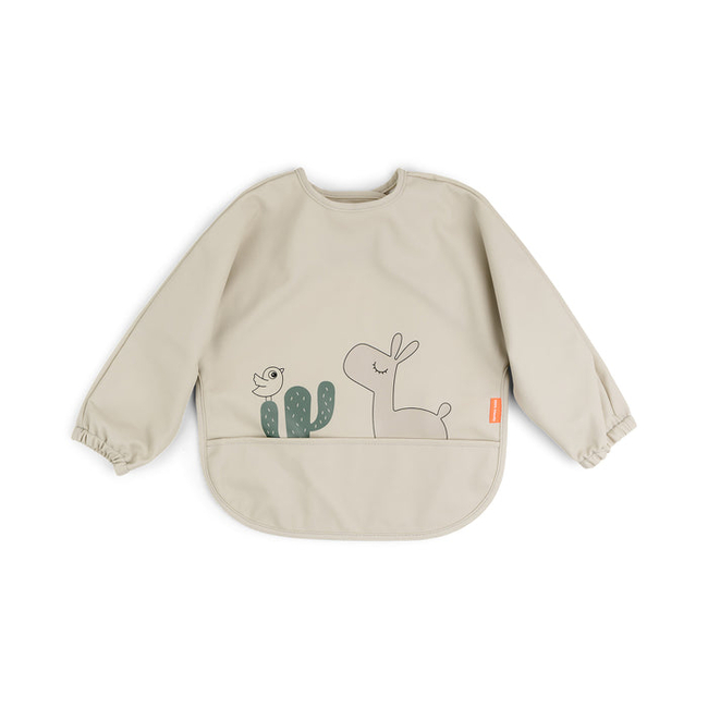 Done By Deer LONG SLEEVE Polyester Bib Lalee Sand
