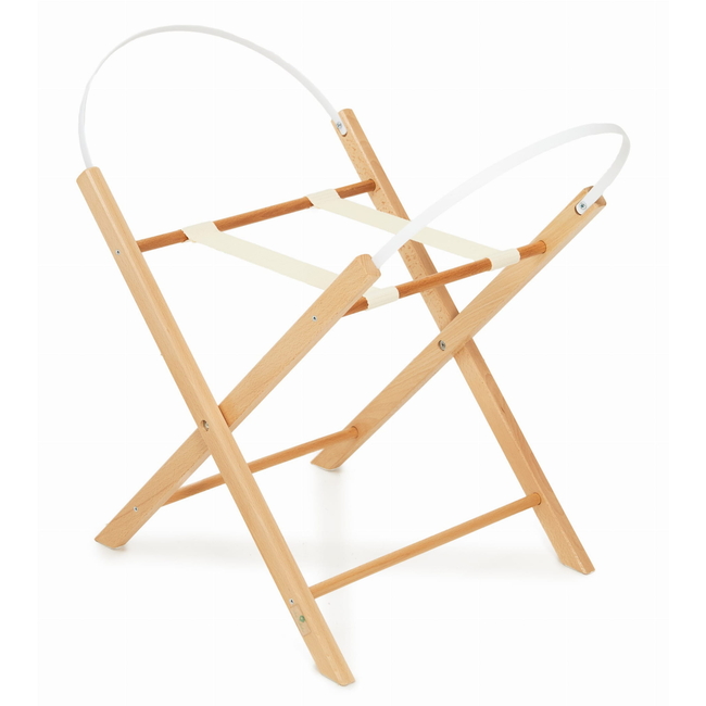 Wooden Folding Base for Baby Bassinet Natural Gloss