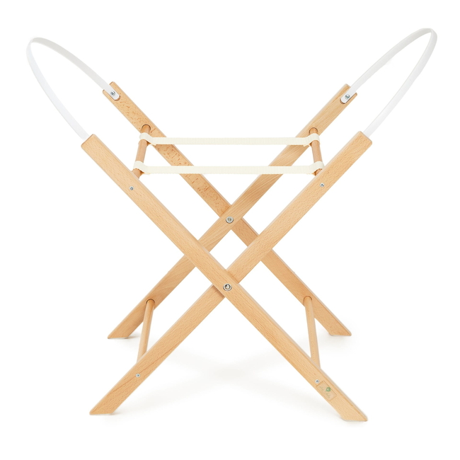 Wooden Folding Base for Baby Bassinet Natural Gloss