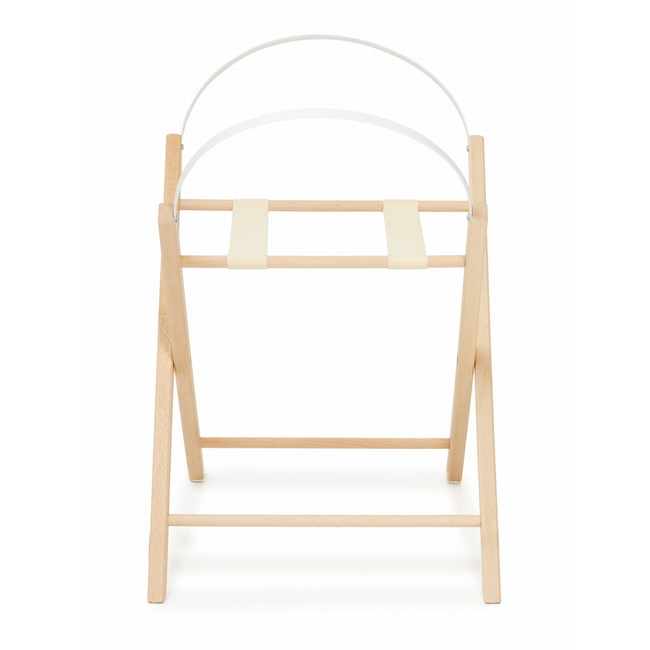 Wooden Folding Base for Baby Bassinet Natural Color