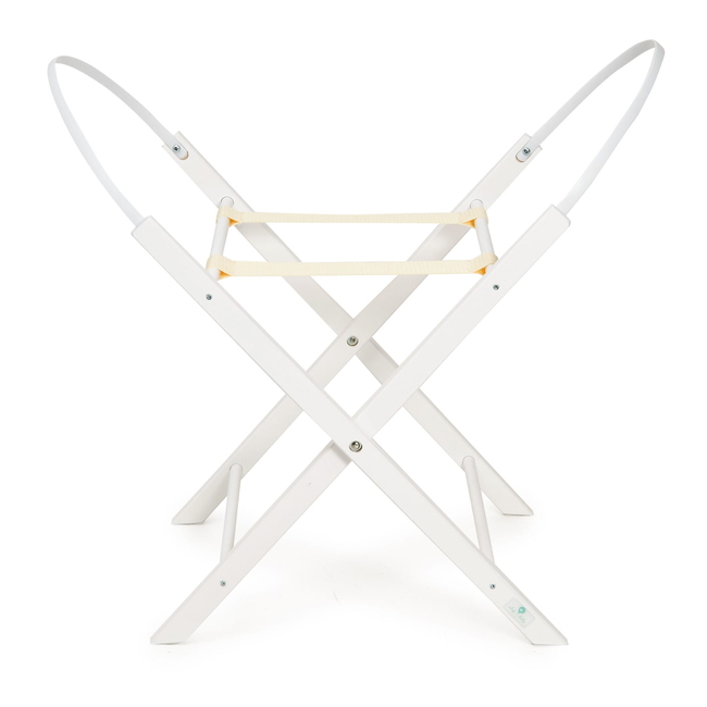 Wooden Folding Base for Baby Bassinet White