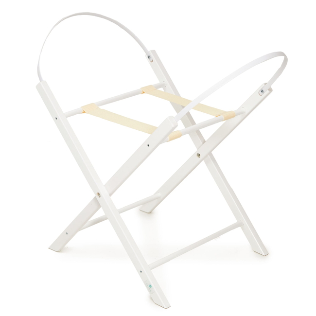 Wooden Folding Base for Baby Bassinet White