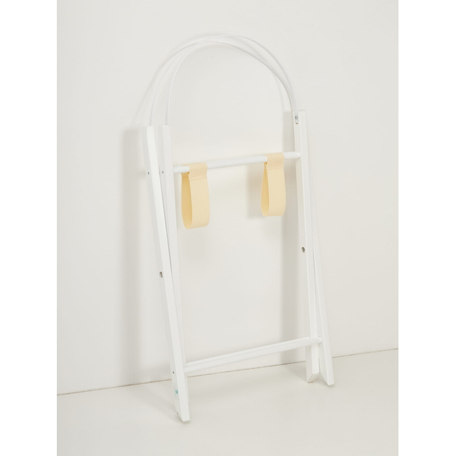 Wooden Folding Base for Baby Bassinet White