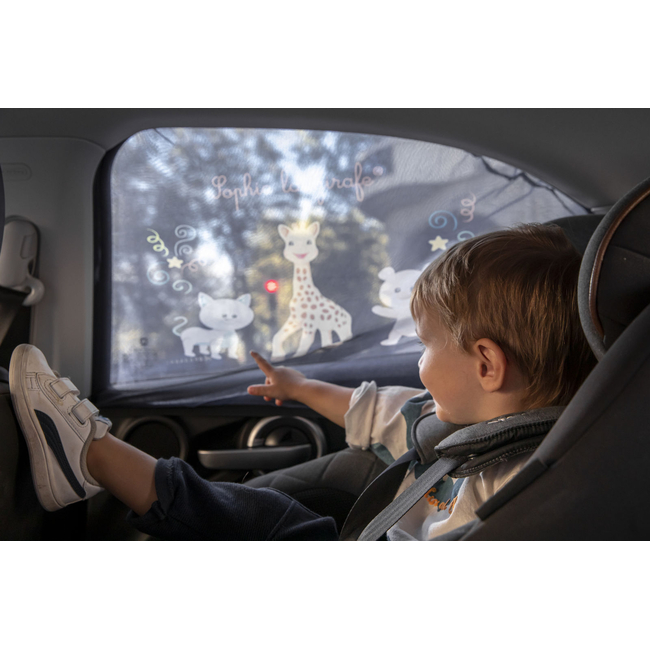 Sophie la Girafe Σετ 2 Ηλιοπροστασίες Αυτοκινήτου – Φορετές στο Παράθυρο