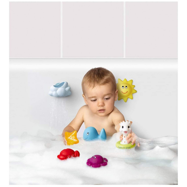 Sophie La Girafe Sophie's Sea World 7 Bath Toys 10+ months 523428
