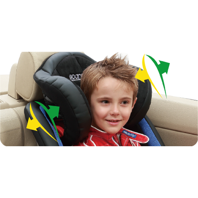 Sparco G123 Isofix Παιδικό Κάθισμα Αυτοκινήτου 9-36kg Black Grey F1000KIG123GR
