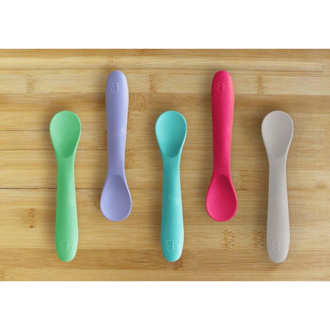 Bbluv Spoon Set of 5 Silicone Spoons 4+m Pink B0190-P