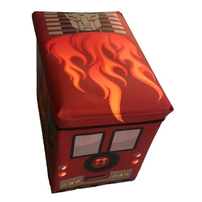 ΟΕΜ Κουτί Αποθήκευσης Παιχνιδιών Φορτηγό με Φλόγες - Κόκκινο