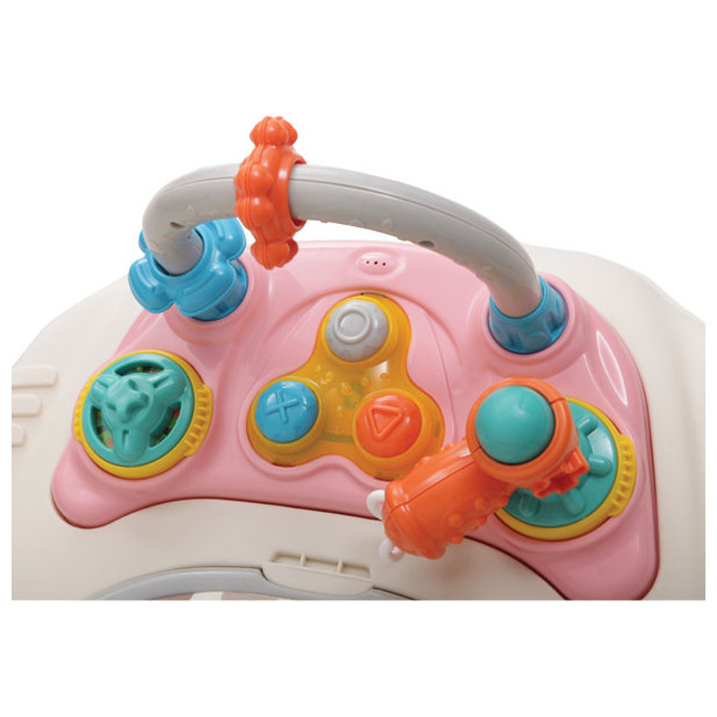 Στράτα Περπατούρα Moni Dotty 2 σε 1 με ηλεκτρονικό μουσικό παιχνίδι - Ροζ (3800146243296)