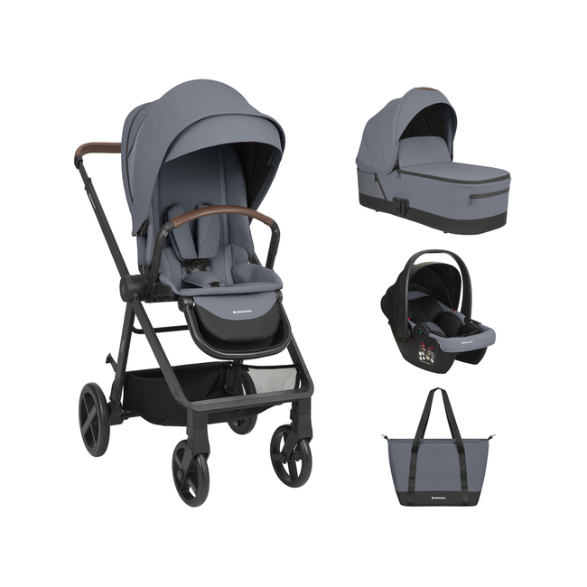 Kikka Boo Mia Καροτσάκι 3σε1 με καρεκλάκι μεταφοράς Grey 31001010264