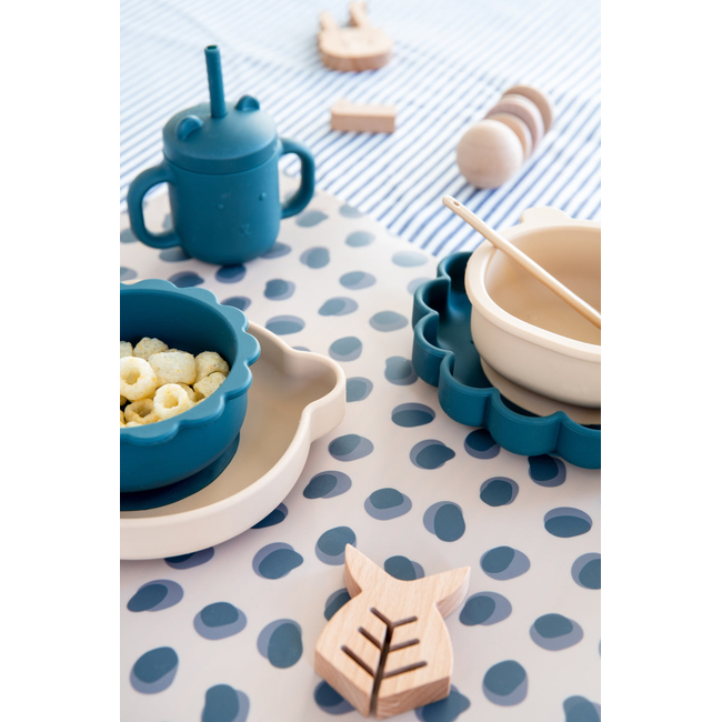 Petit Monkey Lion Μπολ σιλικόνης 12x11x5 Balsam Blue PTM-SB5