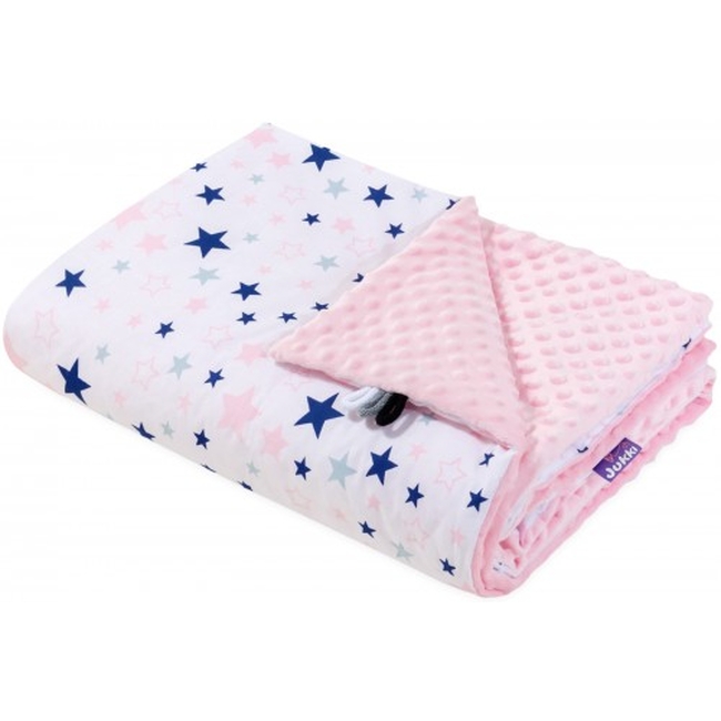 JUKKI Soft Baby Blanket 100 x 140 cm - Minky Sugar Stars