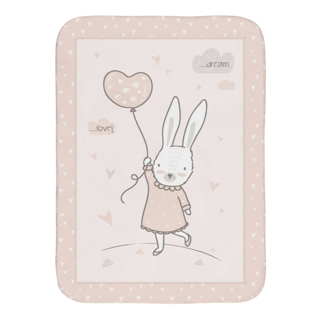 Kikka boo Σούπερ μαλακή κουβέρτα 80/110 cm Rabbits in Love 31103020133