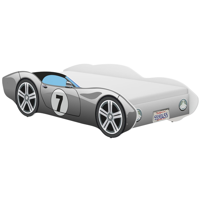 Children's Bed 70x140 cm (Gift Mattress) - Grey Corvette