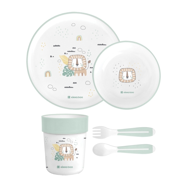 Kikka Boo Tableware PP set Savanna Mint  31302040138