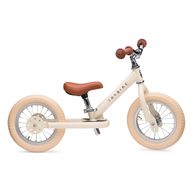 Trybike 2 in 1 Τρίκυκλο που μετατρέπεται σε ποδήλατο ισορροπίας Vintage Κρεμ Ματ