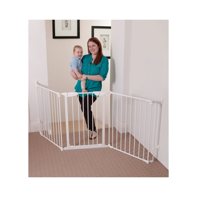 DreamBaby Newport Folding Child Safety Gate 85-200 cm White BR75562