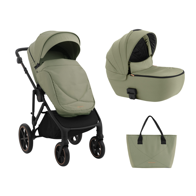 Kikka Boo Stroller 2in1 with carrycot Thea Army Green 2024 31001020136