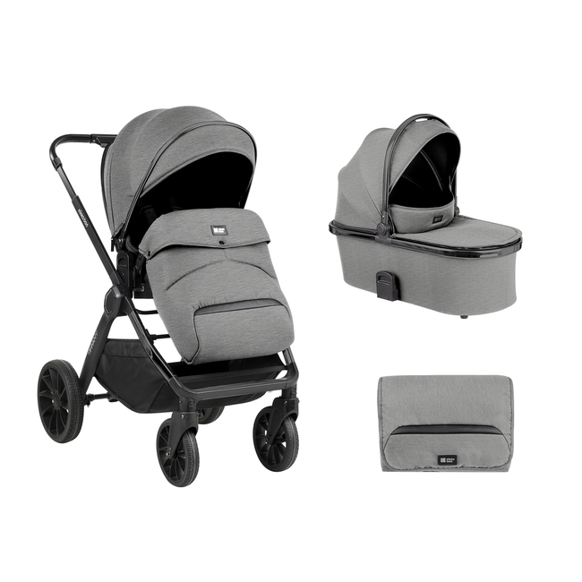 Kikka Boo Stroller 2in1 with carrycot Tiffany Light Grey 31001010195