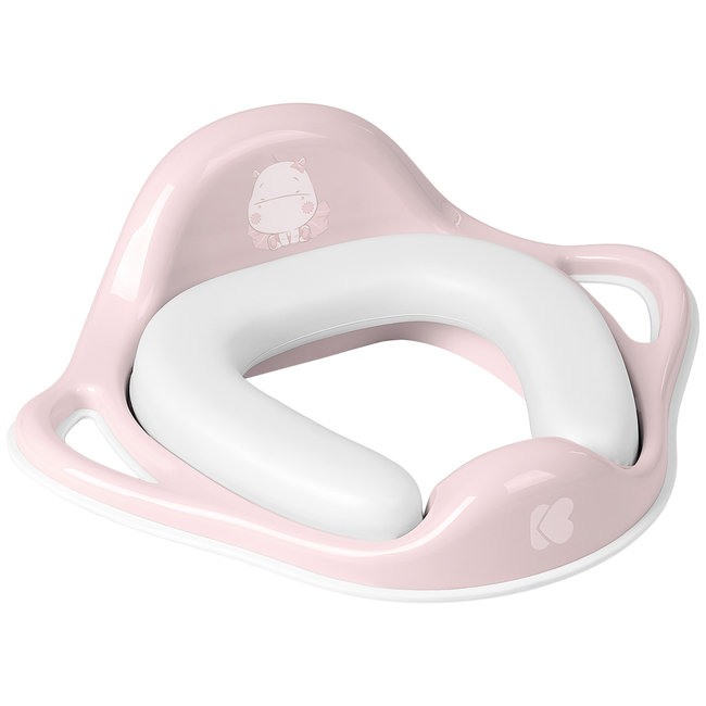 Kikka Boo Εκπαιδευτικό μαλακό ανατομικό κάθισμα τουαλέτας με χειρολαβές Hippo Pink (31403010007)