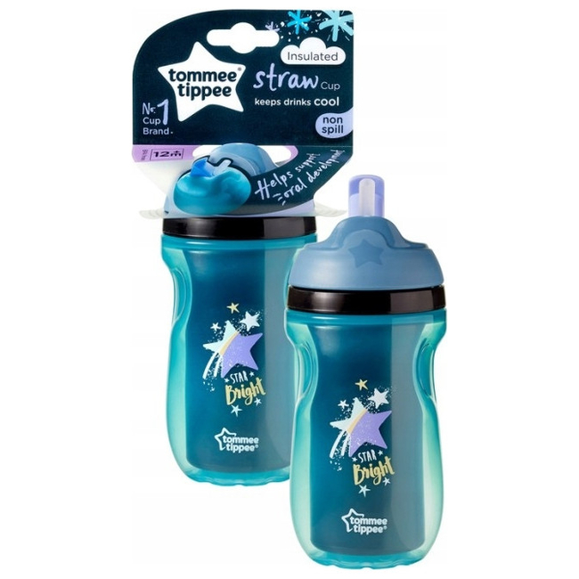 Tommee Tippee Active Straw Cup Εκπαιδευτικό κύπελλο με καλαμάκι 12+ μηνών 260ml 470232 Αγόρι