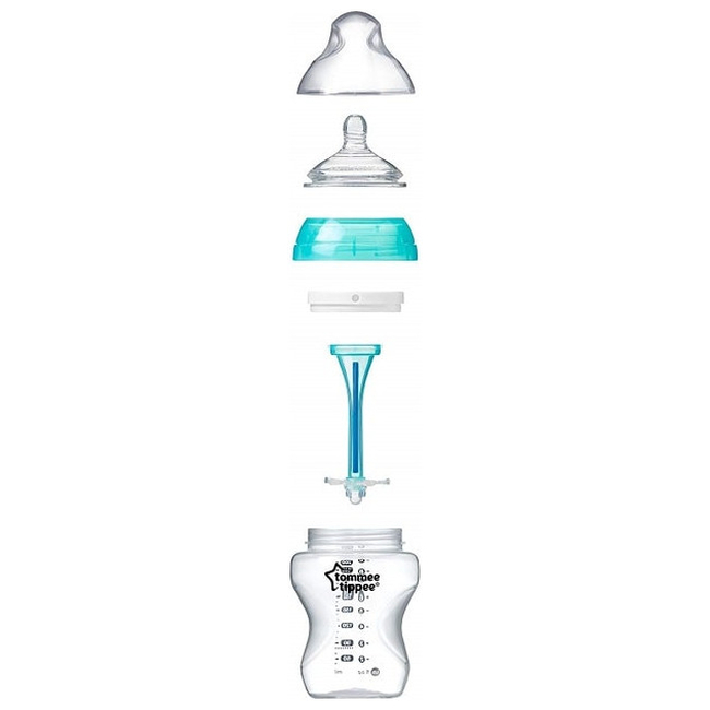 Tommee Tippee Advanced Comfort Vented Bottle Starter Kit Σετ Μπιμπερό 8 Τεμαχίων Κατά των Κολικών BPA Free - 42260951