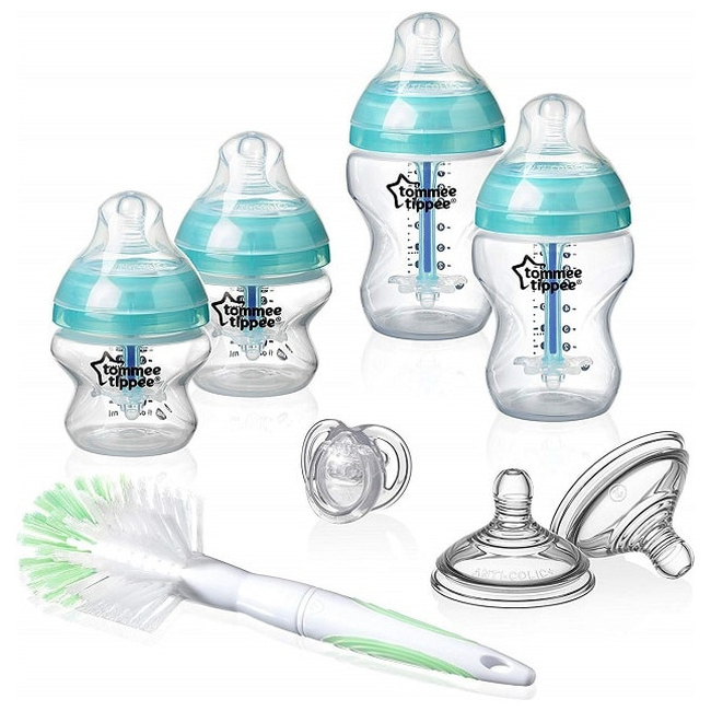 Tommee Tippee Advanced Comfort Vented Bottle Starter Kit Σετ Μπιμπερό 8 Τεμαχίων Κατά των Κολικών BPA Free - 42260951