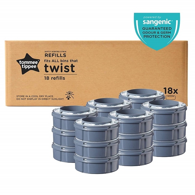Tommee Tippee Twist & Click Sangenic Tec Mega Pack Ανταλλακτικές Κασσέτες για Κάδο 18 τεμάχια (510112)