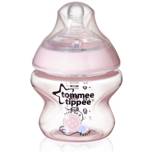 Tommee Tippee Closer To Nature Αρχικό Σετ Δώρου 4 Τεμαχίων 0+μ BPA Free Ροζ 235466