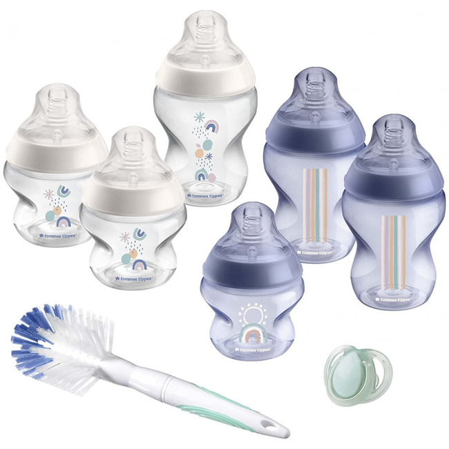 Tommee Tippee Closer To Nature Σετ Πλαστικά Μπιμπερό 8 Τεμαχίων για Νεογέννητα BPA Free Violet