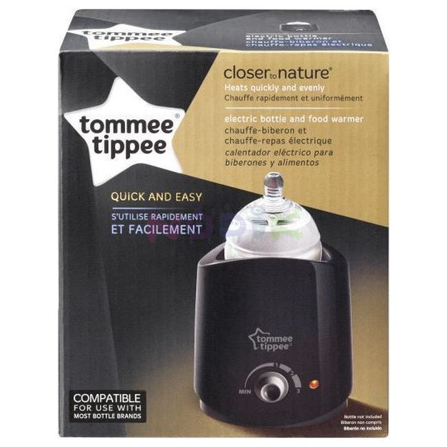 Tommee Tippee Closer to Nature Electric Bottle and Food Warmer Black 221483
