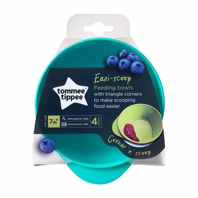 Tommee Tippee Explora Easy Scoop Feeding Bowl Σετ 4 Μπολ BPA Free (44671450)
