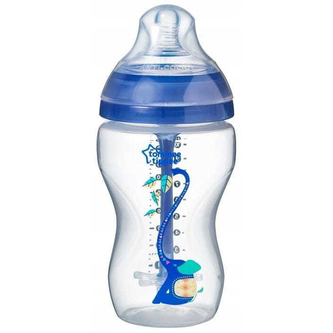 Tommee Tippee Advanced Anti-Colic Baby Bottle Medium Flow 340ml 3m+ Blue Elephant