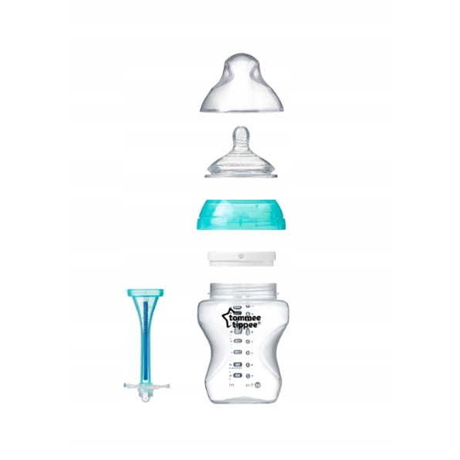 Tommee Tippee Advanced Anti-Colic Baby Bottle Medium Flow 340ml 3m+ Blue