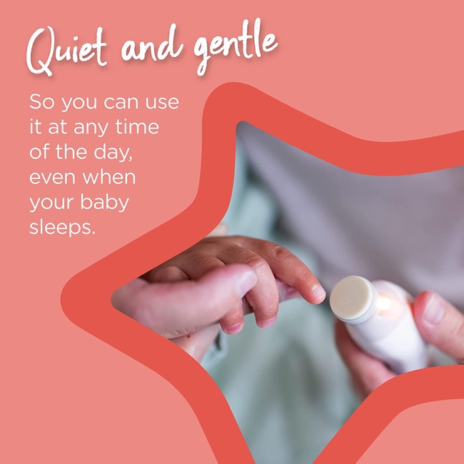 Tommee Tippee Nail Care Ηλεκτρική Λίμα Μωρού με 6 Ανταλλακτικές Κεφαλές