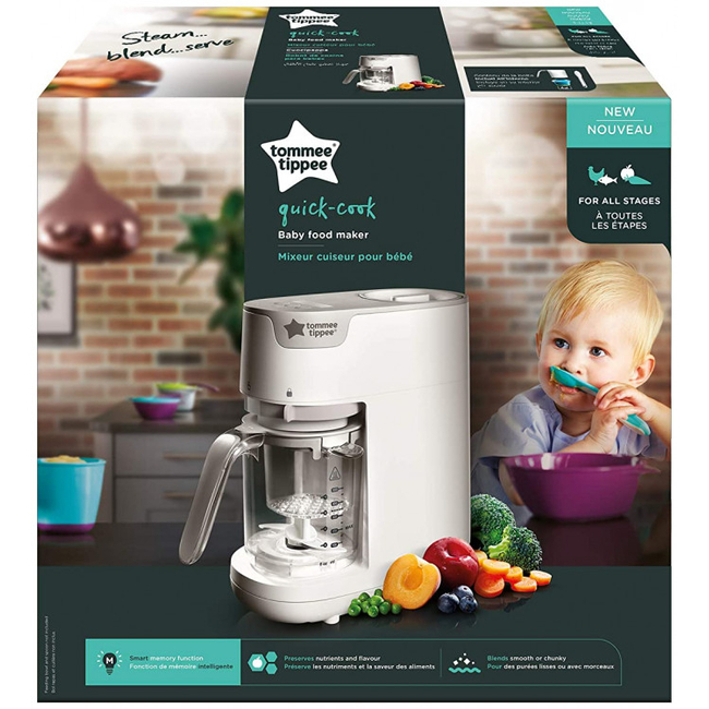 Tommee Tippee Quick Cook Baby Food Maker Ατμομάγειρας & Μπλέντερ Φαγητού  Χωρίς BPA 42323851