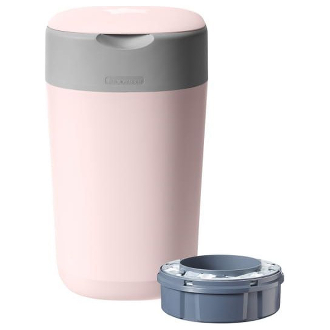 Tommee Tippee Twist and Click Κάδος Απόρριψης Παιδικής Πάνας + 1 Κασσέτα με Ανταλλακτικές Σακούλες Ροζ 5010415510020