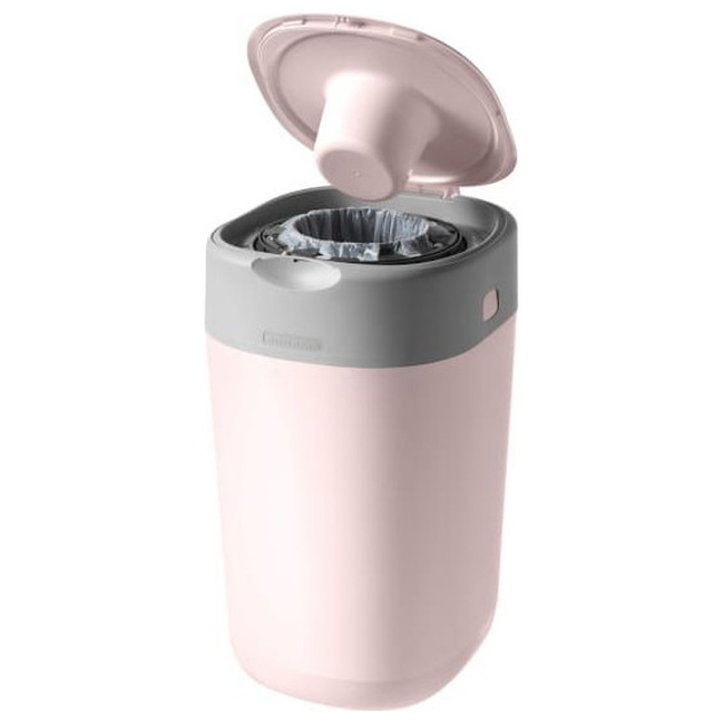 Tommee Tippee Twist and Click Κάδος Απόρριψης Παιδικής Πάνας + 1 Κασσέτα με Ανταλλακτικές Σακούλες Ροζ 5010415510020