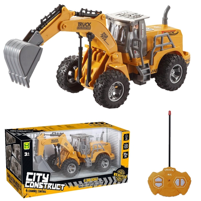 Toymarkt Remote Controlled Excavator Yellow 68-765
