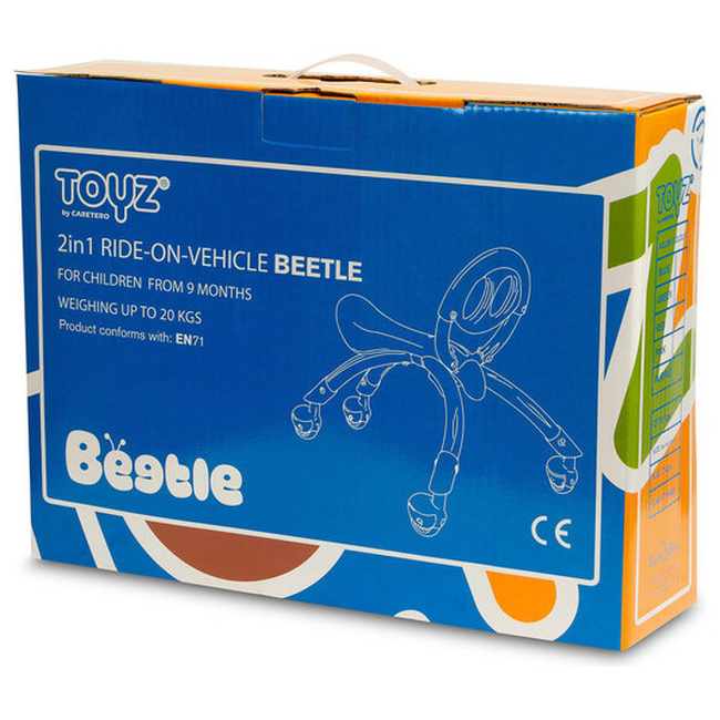 Toyz Beetle 2 in 1 Ποδοκίνητο Όχημα Στράτα 9+ μηνών Ροζ TOYZ-2528